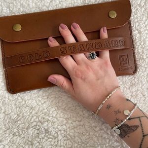Handmade Leather Envelope Clutch
